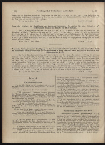 Verordnungs-Blatt für Eisenbahnen und Schiffahrt: Veröffentlichungen in Tarif- und Transport-Angelegenheiten 19040329 Seite: 2