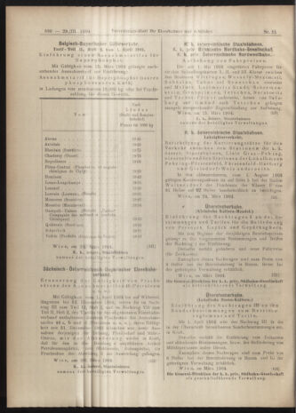 Verordnungs-Blatt für Eisenbahnen und Schiffahrt: Veröffentlichungen in Tarif- und Transport-Angelegenheiten 19040329 Seite: 6