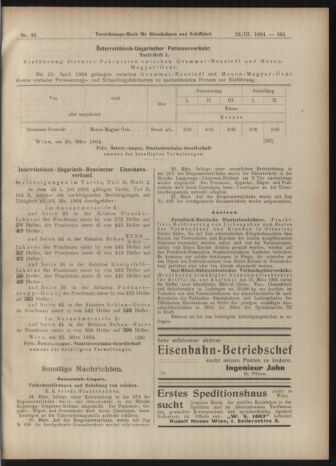 Verordnungs-Blatt für Eisenbahnen und Schiffahrt: Veröffentlichungen in Tarif- und Transport-Angelegenheiten 19040329 Seite: 7