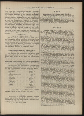 Verordnungs-Blatt für Eisenbahnen und Schiffahrt: Veröffentlichungen in Tarif- und Transport-Angelegenheiten 19040331 Seite: 5