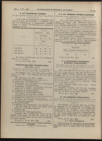 Verordnungs-Blatt für Eisenbahnen und Schiffahrt: Veröffentlichungen in Tarif- und Transport-Angelegenheiten 19040407 Seite: 6