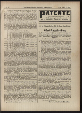 Verordnungs-Blatt für Eisenbahnen und Schiffahrt: Veröffentlichungen in Tarif- und Transport-Angelegenheiten 19040407 Seite: 9