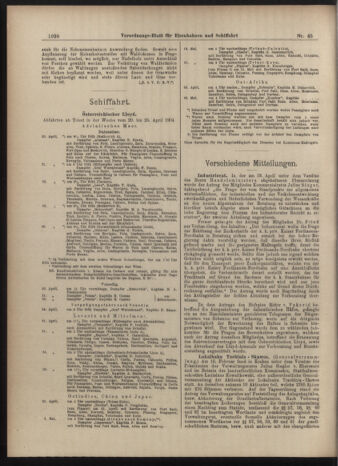 Verordnungs-Blatt für Eisenbahnen und Schiffahrt: Veröffentlichungen in Tarif- und Transport-Angelegenheiten 19040423 Seite: 10