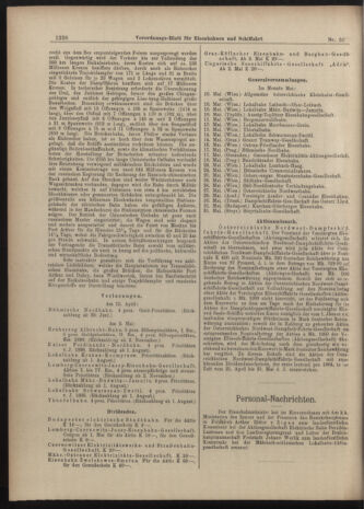 Verordnungs-Blatt für Eisenbahnen und Schiffahrt: Veröffentlichungen in Tarif- und Transport-Angelegenheiten 19040510 Seite: 4