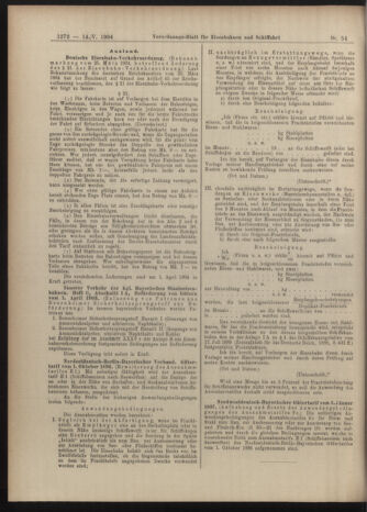 Verordnungs-Blatt für Eisenbahnen und Schiffahrt: Veröffentlichungen in Tarif- und Transport-Angelegenheiten 19040514 Seite: 20