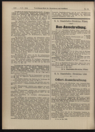 Verordnungs-Blatt für Eisenbahnen und Schiffahrt: Veröffentlichungen in Tarif- und Transport-Angelegenheiten 19040517 Seite: 12