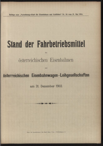 Verordnungs-Blatt für Eisenbahnen und Schiffahrt: Veröffentlichungen in Tarif- und Transport-Angelegenheiten 19040519 Seite: 21