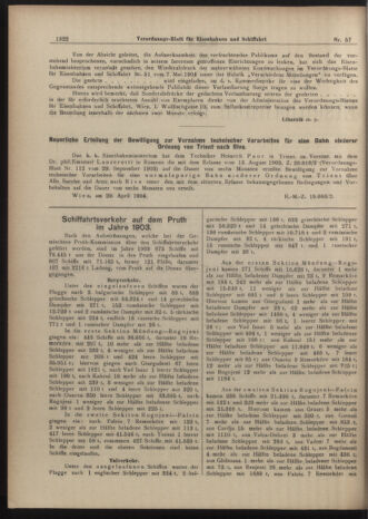 Verordnungs-Blatt für Eisenbahnen und Schiffahrt: Veröffentlichungen in Tarif- und Transport-Angelegenheiten 19040521 Seite: 2