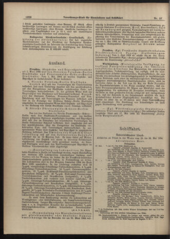 Verordnungs-Blatt für Eisenbahnen und Schiffahrt: Veröffentlichungen in Tarif- und Transport-Angelegenheiten 19040521 Seite: 6