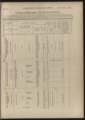 Verordnungs-Blatt für Eisenbahnen und Schiffahrt: Veröffentlichungen in Tarif- und Transport-Angelegenheiten 19040528 Seite: 11