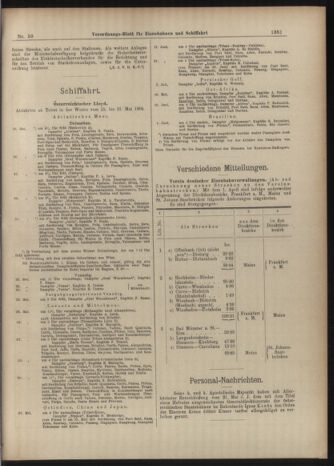 Verordnungs-Blatt für Eisenbahnen und Schiffahrt: Veröffentlichungen in Tarif- und Transport-Angelegenheiten 19040528 Seite: 5