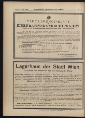 Verordnungs-Blatt für Eisenbahnen und Schiffahrt: Veröffentlichungen in Tarif- und Transport-Angelegenheiten 19040531 Seite: 16