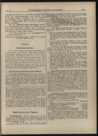 Verordnungs-Blatt für Eisenbahnen und Schiffahrt: Veröffentlichungen in Tarif- und Transport-Angelegenheiten 19040531 Seite: 3