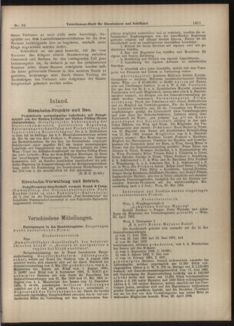 Verordnungs-Blatt für Eisenbahnen und Schiffahrt: Veröffentlichungen in Tarif- und Transport-Angelegenheiten 19040604 Seite: 3