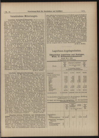 Verordnungs-Blatt für Eisenbahnen und Schiffahrt: Veröffentlichungen in Tarif- und Transport-Angelegenheiten 19040611 Seite: 19