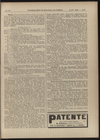 Verordnungs-Blatt für Eisenbahnen und Schiffahrt: Veröffentlichungen in Tarif- und Transport-Angelegenheiten 19040611 Seite: 25