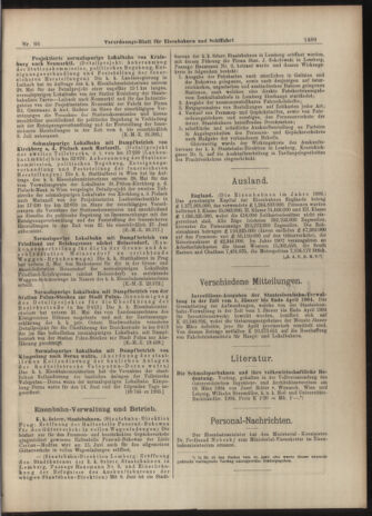 Verordnungs-Blatt für Eisenbahnen und Schiffahrt: Veröffentlichungen in Tarif- und Transport-Angelegenheiten 19040614 Seite: 5