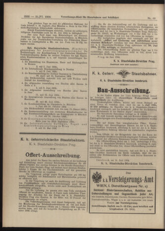 Verordnungs-Blatt für Eisenbahnen und Schiffahrt: Veröffentlichungen in Tarif- und Transport-Angelegenheiten 19040621 Seite: 8