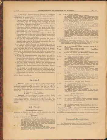 Verordnungs-Blatt für Eisenbahnen und Schiffahrt: Veröffentlichungen in Tarif- und Transport-Angelegenheiten 19040702 Seite: 6