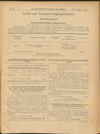 Verordnungs-Blatt für Eisenbahnen und Schiffahrt: Veröffentlichungen in Tarif- und Transport-Angelegenheiten 19040702 Seite: 7