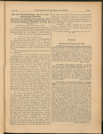 Verordnungs-Blatt für Eisenbahnen und Schiffahrt: Veröffentlichungen in Tarif- und Transport-Angelegenheiten 19040705 Seite: 3