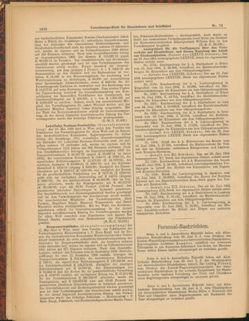 Verordnungs-Blatt für Eisenbahnen und Schiffahrt: Veröffentlichungen in Tarif- und Transport-Angelegenheiten 19040705 Seite: 6