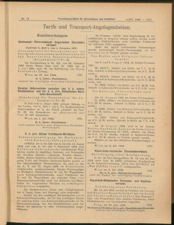 Verordnungs-Blatt für Eisenbahnen und Schiffahrt: Veröffentlichungen in Tarif- und Transport-Angelegenheiten 19040705 Seite: 7