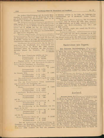 Verordnungs-Blatt für Eisenbahnen und Schiffahrt: Veröffentlichungen in Tarif- und Transport-Angelegenheiten 19040712 Seite: 16