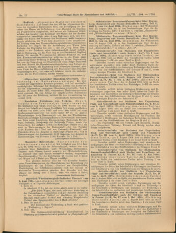 Verordnungs-Blatt für Eisenbahnen und Schiffahrt: Veröffentlichungen in Tarif- und Transport-Angelegenheiten 19040712 Seite: 21