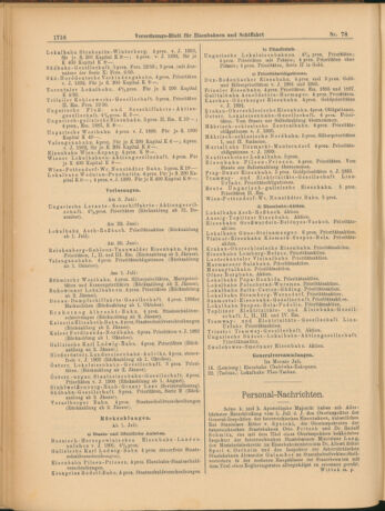 Verordnungs-Blatt für Eisenbahnen und Schiffahrt: Veröffentlichungen in Tarif- und Transport-Angelegenheiten 19040714 Seite: 8