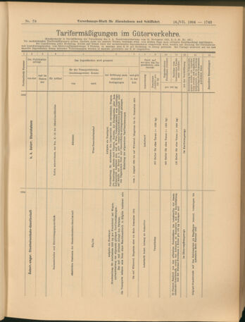 Verordnungs-Blatt für Eisenbahnen und Schiffahrt: Veröffentlichungen in Tarif- und Transport-Angelegenheiten 19040716 Seite: 11