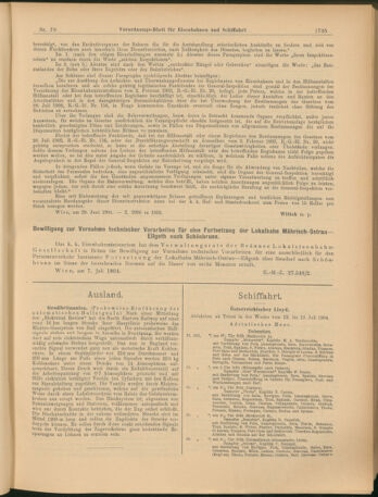 Verordnungs-Blatt für Eisenbahnen und Schiffahrt: Veröffentlichungen in Tarif- und Transport-Angelegenheiten 19040716 Seite: 3