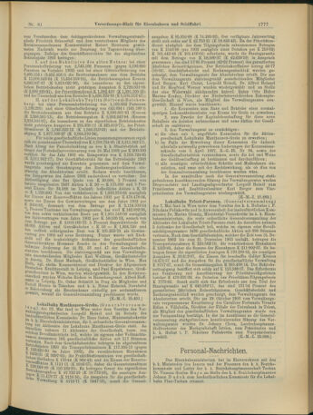 Verordnungs-Blatt für Eisenbahnen und Schiffahrt: Veröffentlichungen in Tarif- und Transport-Angelegenheiten 19040721 Seite: 5