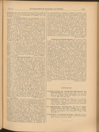 Verordnungs-Blatt für Eisenbahnen und Schiffahrt: Veröffentlichungen in Tarif- und Transport-Angelegenheiten 19040723 Seite: 5