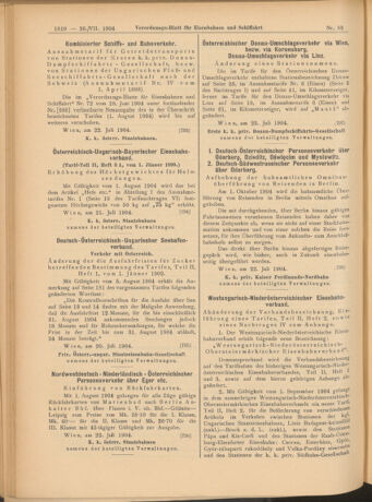 Verordnungs-Blatt für Eisenbahnen und Schiffahrt: Veröffentlichungen in Tarif- und Transport-Angelegenheiten 19040726 Seite: 6