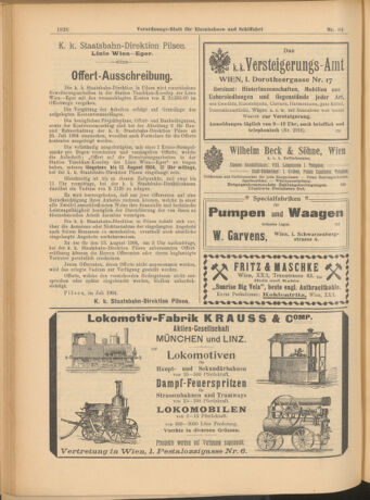 Verordnungs-Blatt für Eisenbahnen und Schiffahrt: Veröffentlichungen in Tarif- und Transport-Angelegenheiten 19040728 Seite: 6