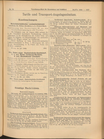 Verordnungs-Blatt für Eisenbahnen und Schiffahrt: Veröffentlichungen in Tarif- und Transport-Angelegenheiten 19040728 Seite: 7