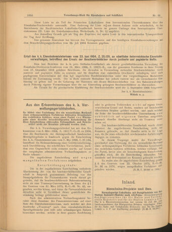 Verordnungs-Blatt für Eisenbahnen und Schiffahrt: Veröffentlichungen in Tarif- und Transport-Angelegenheiten 19040802 Seite: 2