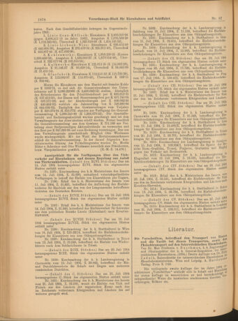 Verordnungs-Blatt für Eisenbahnen und Schiffahrt: Veröffentlichungen in Tarif- und Transport-Angelegenheiten 19040804 Seite: 6