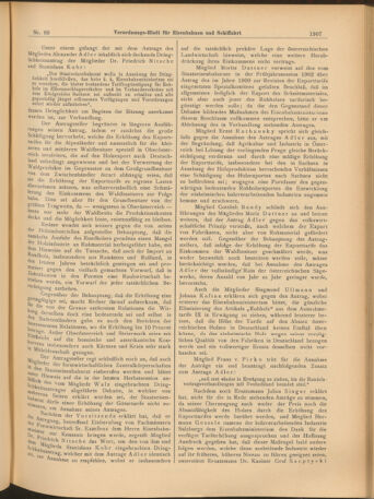 Verordnungs-Blatt für Eisenbahnen und Schiffahrt: Veröffentlichungen in Tarif- und Transport-Angelegenheiten 19040809 Seite: 7