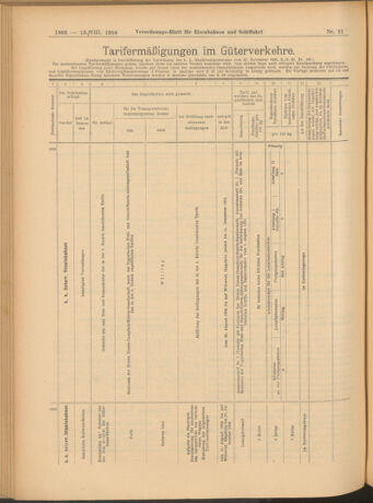 Verordnungs-Blatt für Eisenbahnen und Schiffahrt: Veröffentlichungen in Tarif- und Transport-Angelegenheiten 19040813 Seite: 22