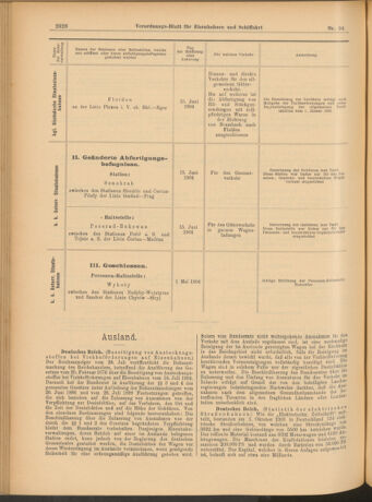 Verordnungs-Blatt für Eisenbahnen und Schiffahrt: Veröffentlichungen in Tarif- und Transport-Angelegenheiten 19040823 Seite: 6