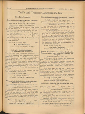 Verordnungs-Blatt für Eisenbahnen und Schiffahrt: Veröffentlichungen in Tarif- und Transport-Angelegenheiten 19040825 Seite: 5