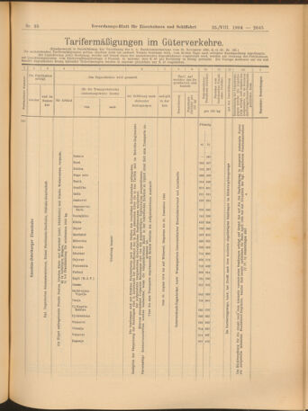 Verordnungs-Blatt für Eisenbahnen und Schiffahrt: Veröffentlichungen in Tarif- und Transport-Angelegenheiten 19040825 Seite: 9