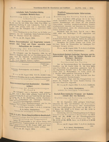 Verordnungs-Blatt für Eisenbahnen und Schiffahrt: Veröffentlichungen in Tarif- und Transport-Angelegenheiten 19040830 Seite: 13