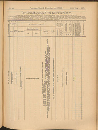 Verordnungs-Blatt für Eisenbahnen und Schiffahrt: Veröffentlichungen in Tarif- und Transport-Angelegenheiten 19040908 Seite: 11