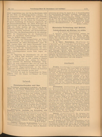 Verordnungs-Blatt für Eisenbahnen und Schiffahrt: Veröffentlichungen in Tarif- und Transport-Angelegenheiten 19040908 Seite: 5