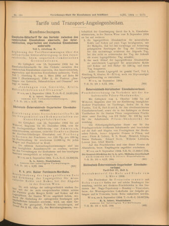 Verordnungs-Blatt für Eisenbahnen und Schiffahrt: Veröffentlichungen in Tarif- und Transport-Angelegenheiten 19040908 Seite: 7