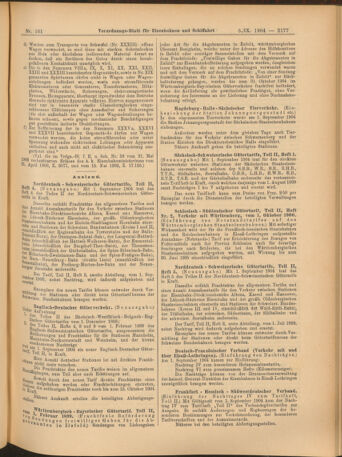 Verordnungs-Blatt für Eisenbahnen und Schiffahrt: Veröffentlichungen in Tarif- und Transport-Angelegenheiten 19040908 Seite: 9