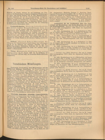 Verordnungs-Blatt für Eisenbahnen und Schiffahrt: Veröffentlichungen in Tarif- und Transport-Angelegenheiten 19040910 Seite: 11